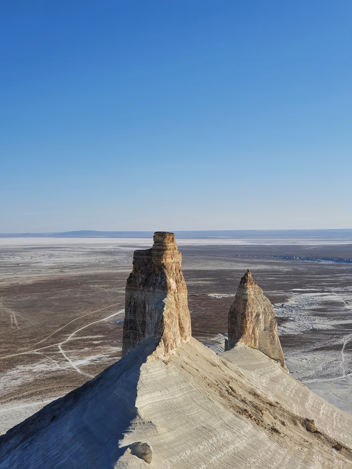 in the middle of the steppe