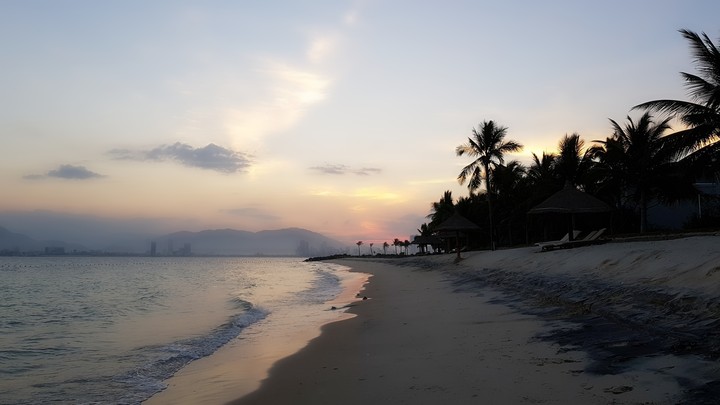 sunset at beach