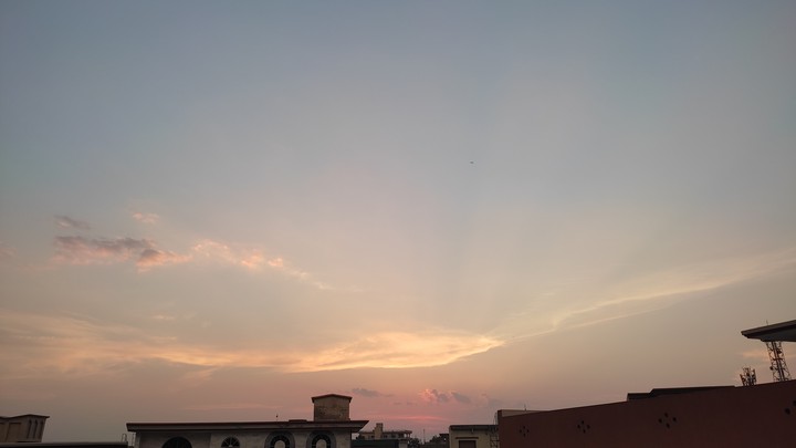 Sun sets