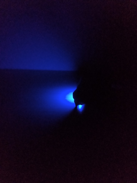 Preto e azul.
