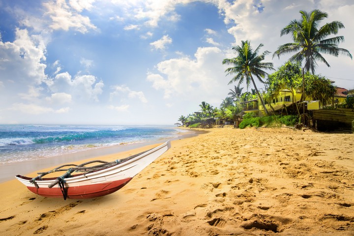 Morgens am Strand