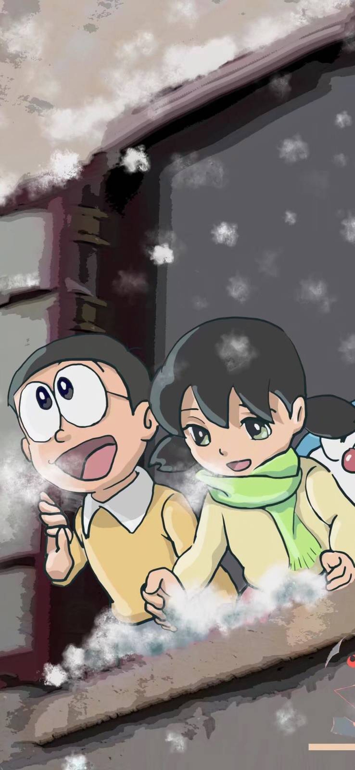 Nobita and Suzuka