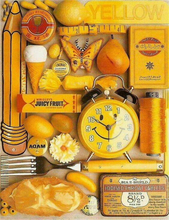 coleção em amarelo