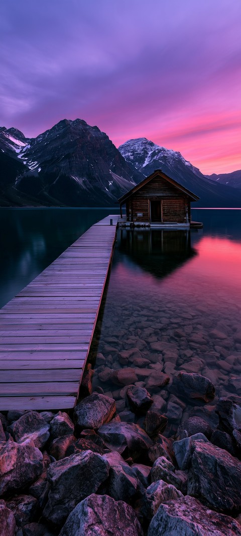 fonds d'écran sunrise, lake