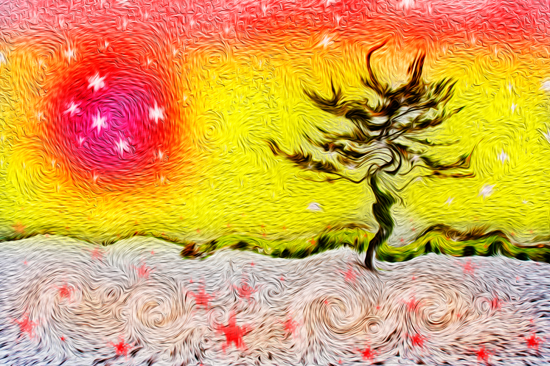 Picture having texture