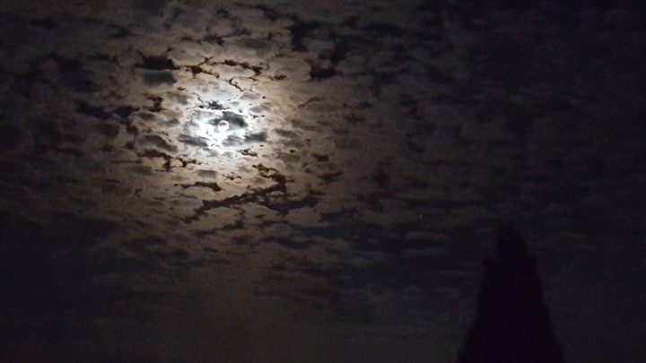 Mondschein schäfchenwolken
