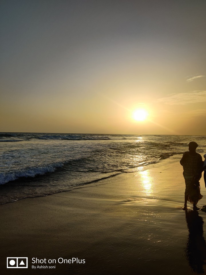 benin beach sunset