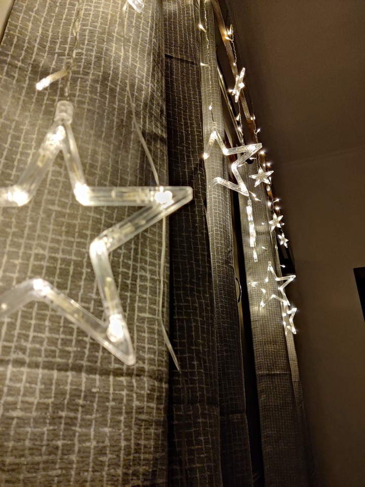 Lighting with curtains