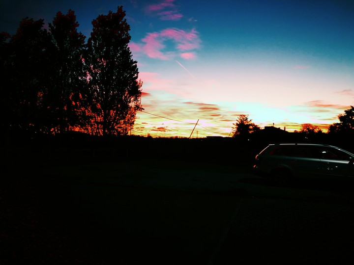 Sunrise in the sky