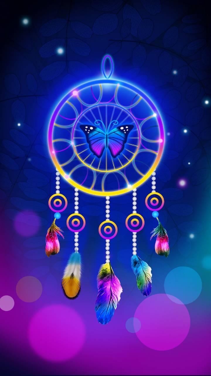 Neon Butterfly Dreamcatchera