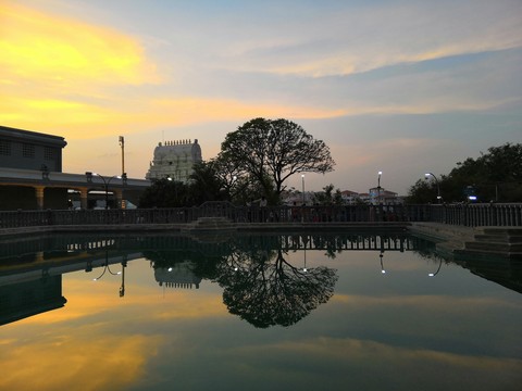 Natural Temple Sunset