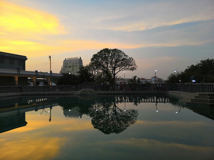 Natural Temple Sunset