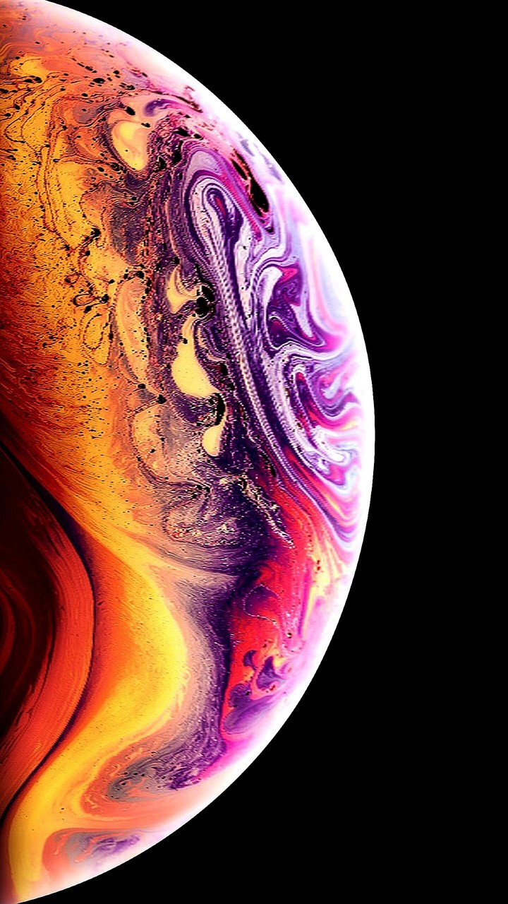 The Iphone Xs gold wallpaper.