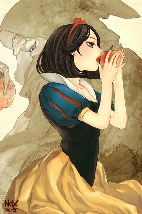 Snow White and the witch