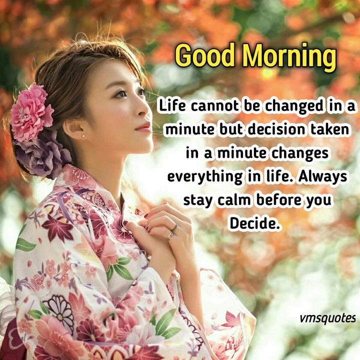 good morning