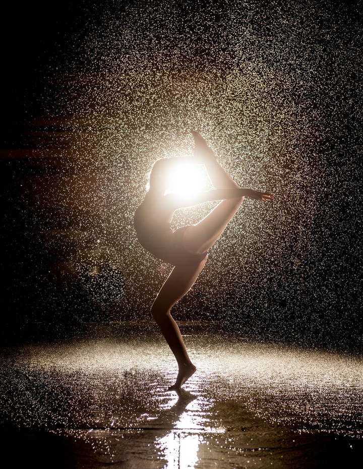 dancing in rain