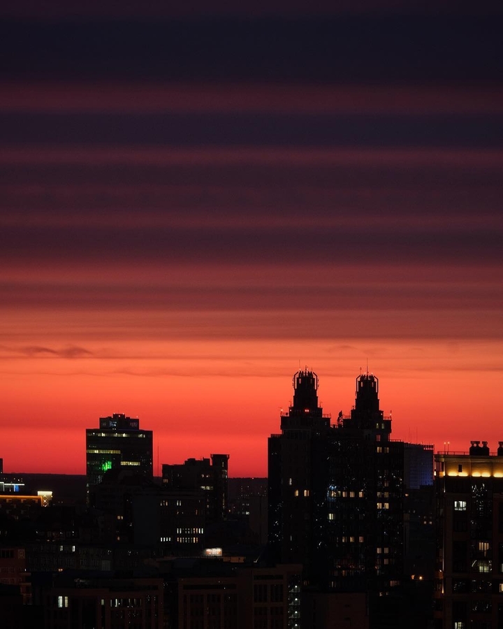 sunset without filters