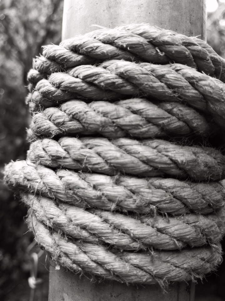 A rope...