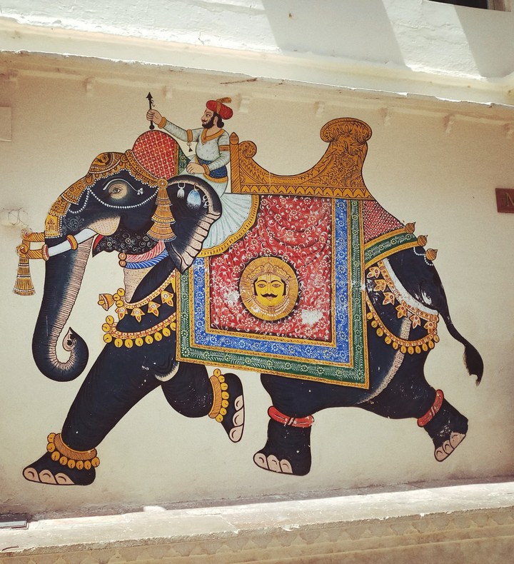 Wall Painting at The City Palace, Udaipur