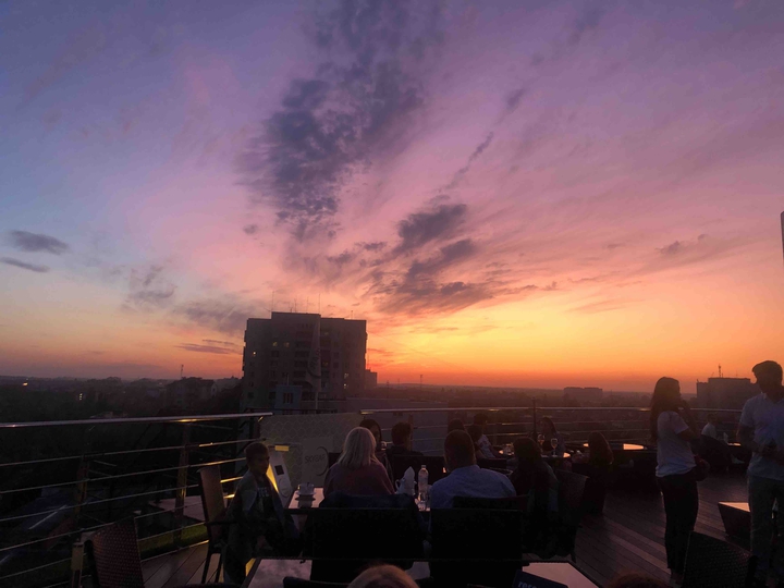 Evening summer sky