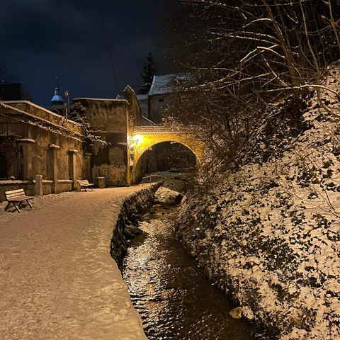 Winter road walk