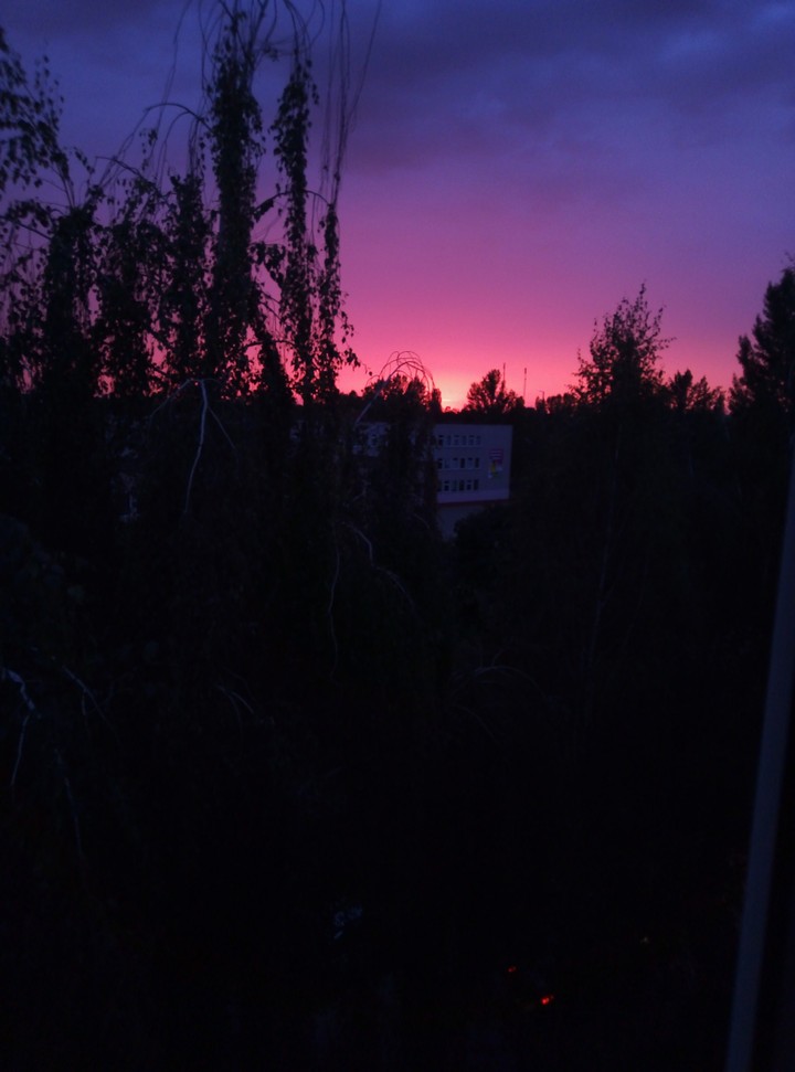 Sunset.