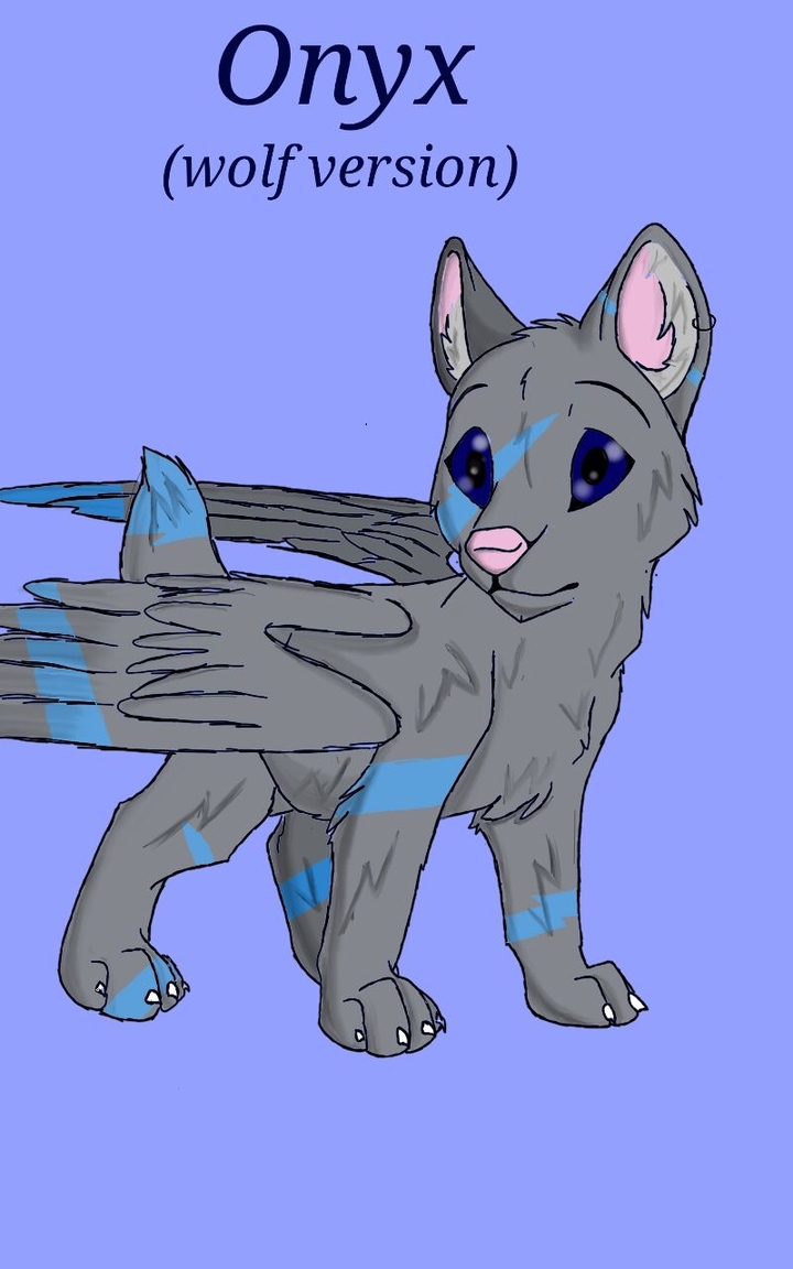 Onyx wolf form
