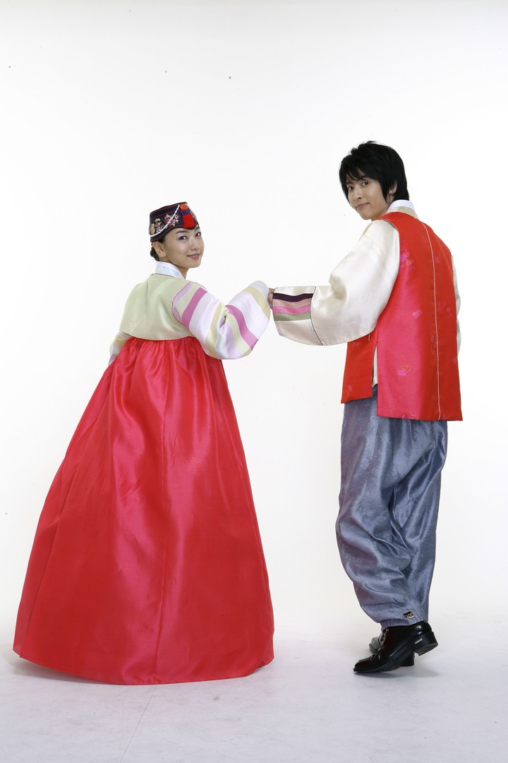 Couple in Korean Dress