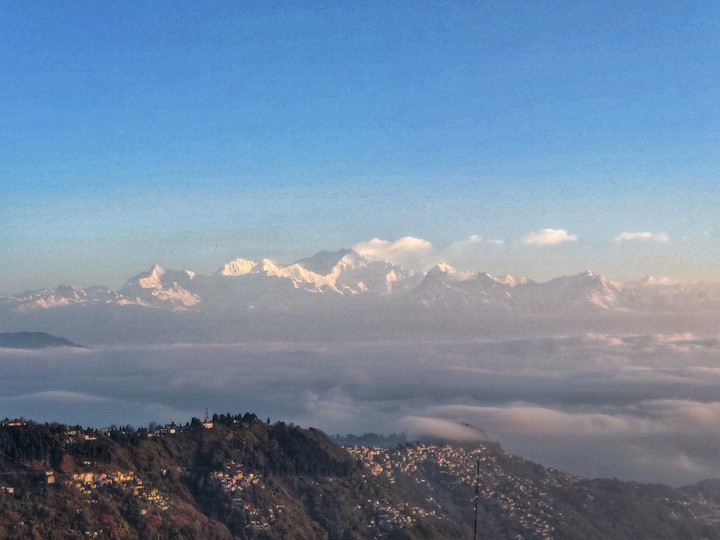 The  beautiful Kanchenjunga Mountain.