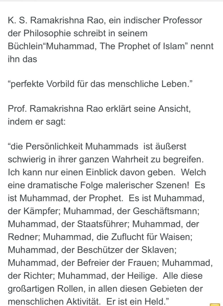 WAS SIE ÜBER MUHAMMAD SAGTEN
