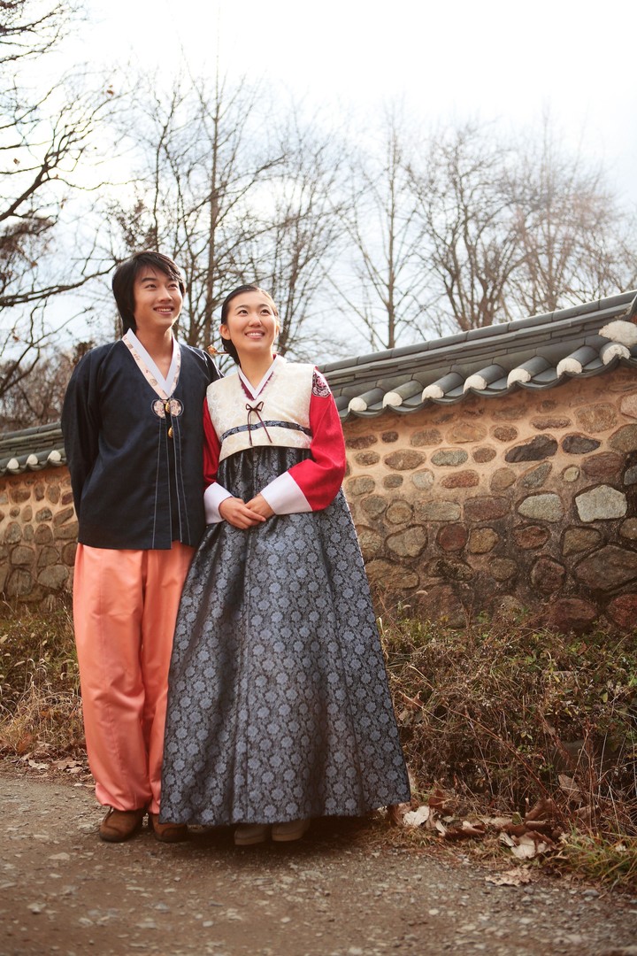 Couple in Korean Dress II