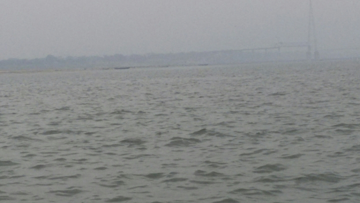 Choppy waters of River Ganges, Benaras India!