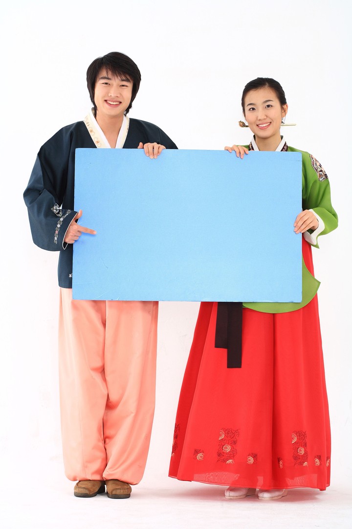 Couple in Korean Dress I