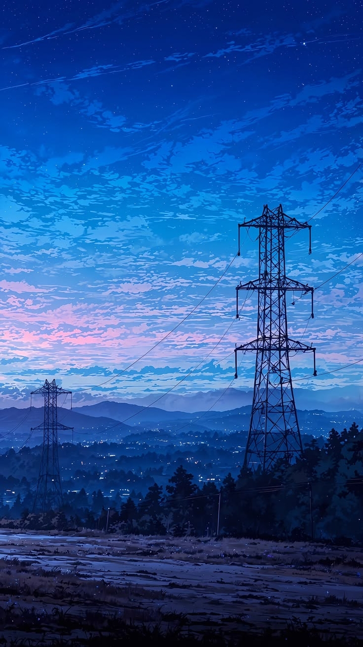 sfondi electricity, evening
