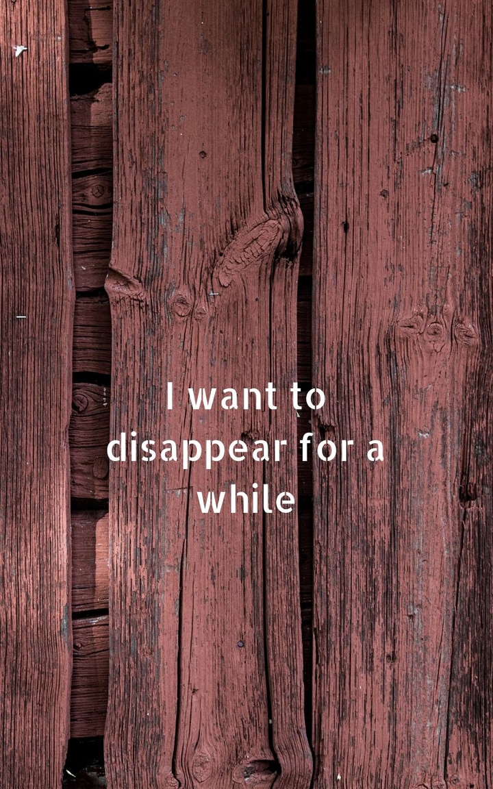 When you need to stay alone