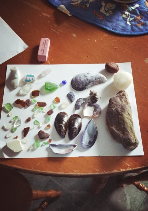 Sea glass and Seashells