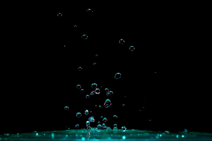 Splashing of water