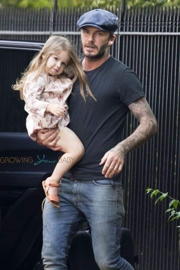 david beckham and daughter