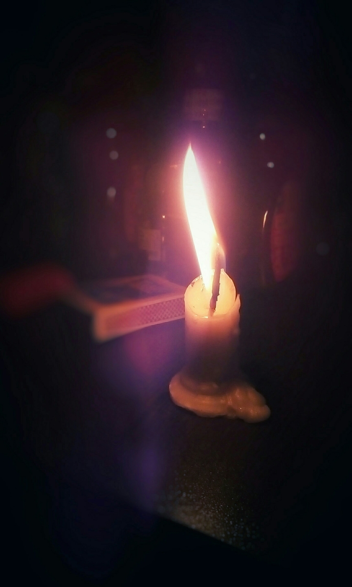 Burning candle