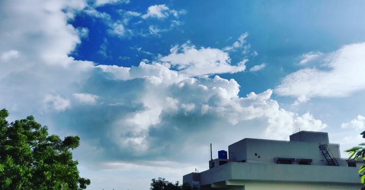 Sky and the clouds