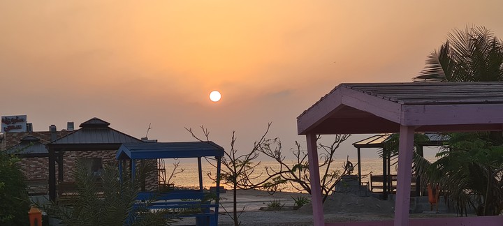 sunset at the beach