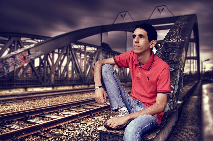Sitting on the bridge