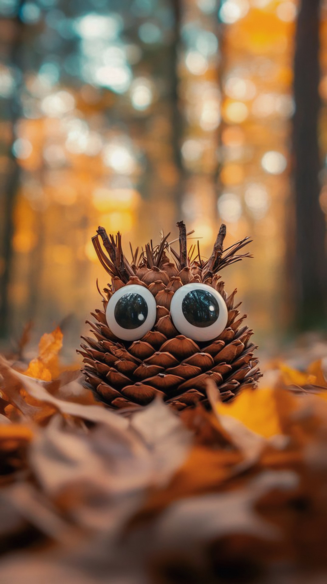 PINE CONE OWL