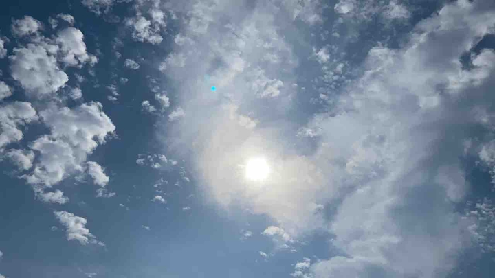 Timelapse of clear blue sky