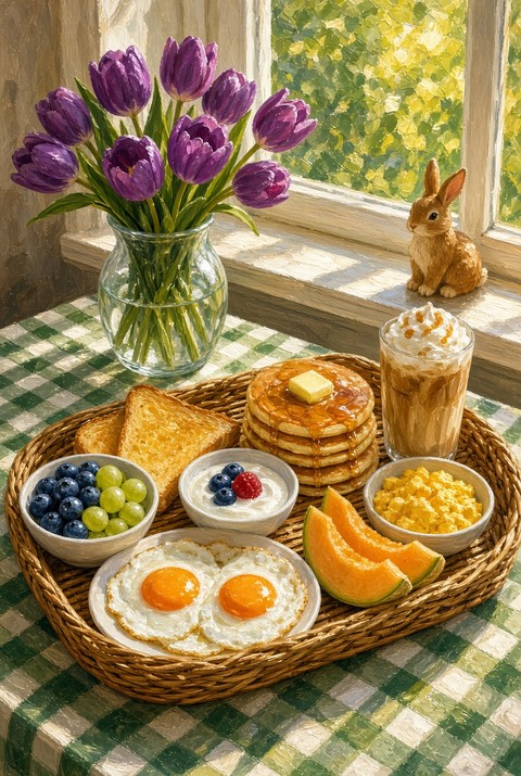 basket, breakfast वॉलपेपर