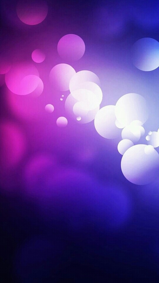 Purple in blue (with white bubbles)