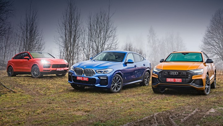 porsche and audi and bmw