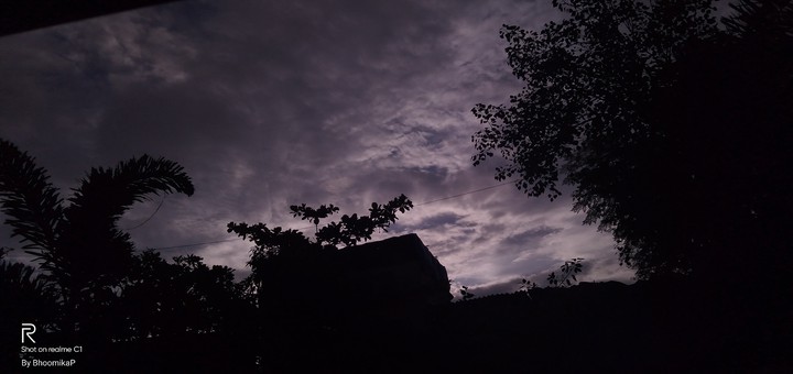 Purple sky?