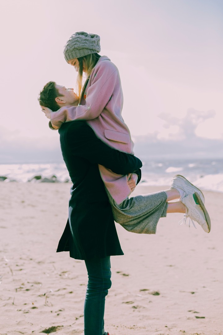 Couple Hugs Happiness