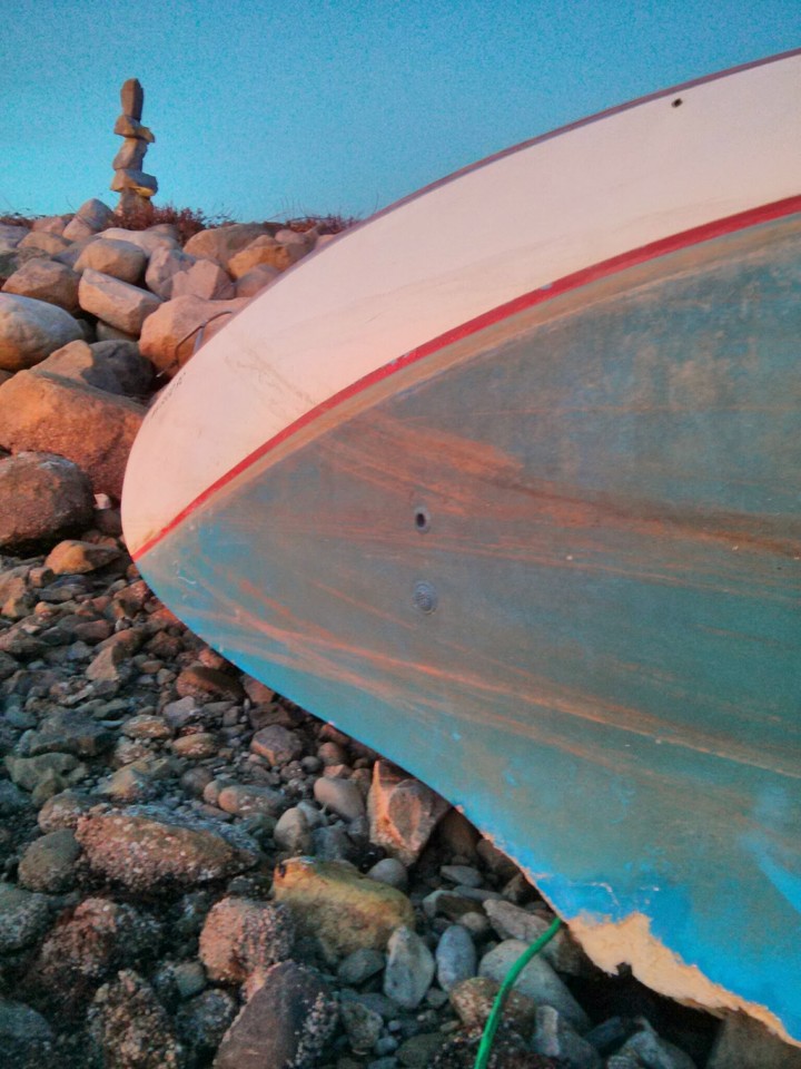 beached boat